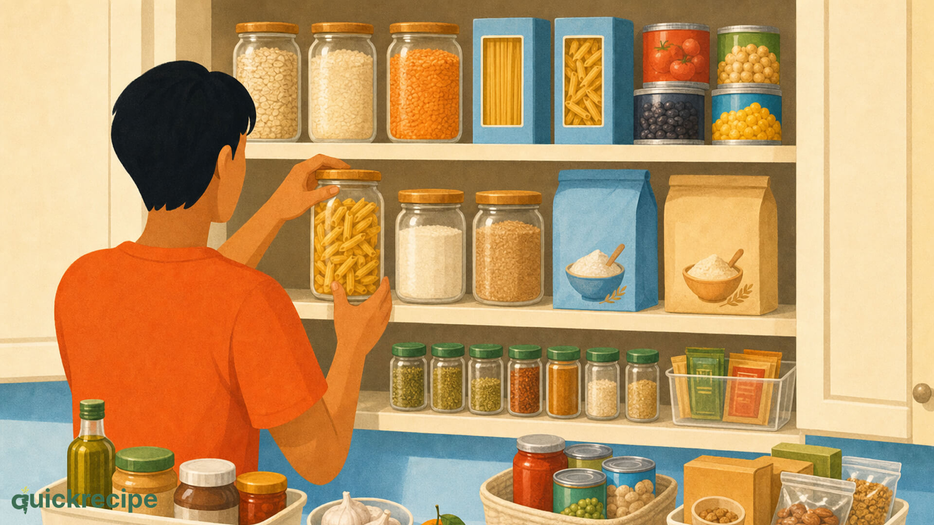 Dispensa e spesa organizzata per cucinare senza sprechi